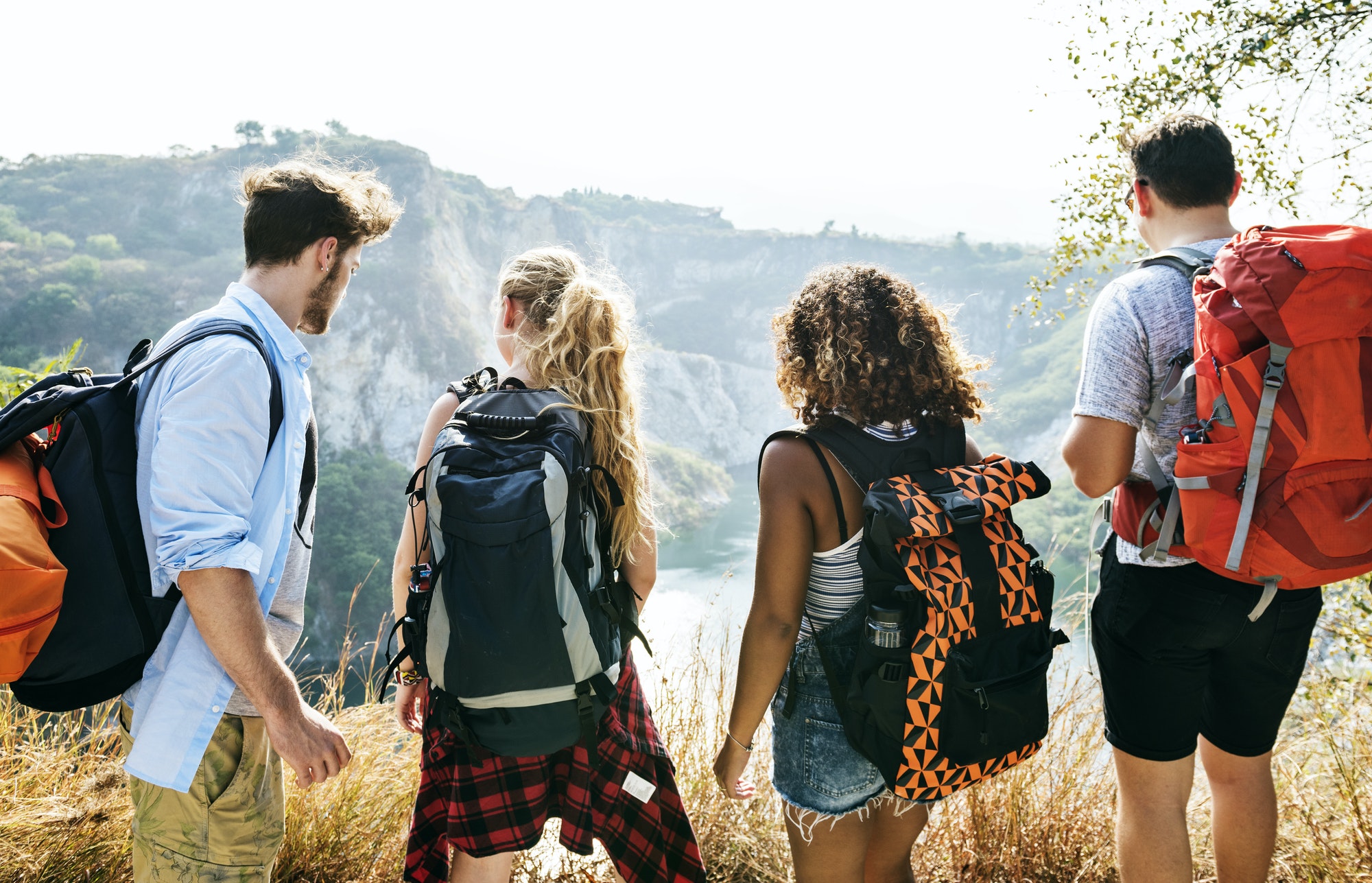 Backpackers on an adventure