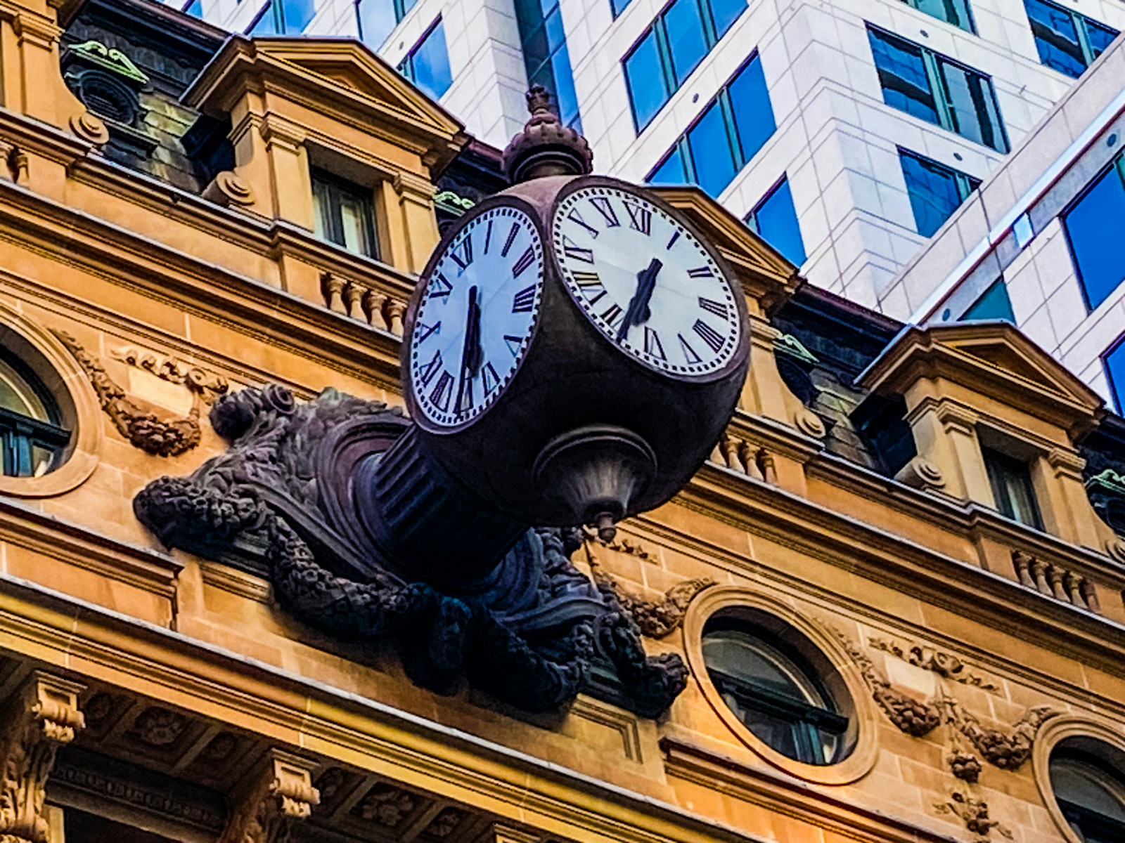 A clock on the side of a building